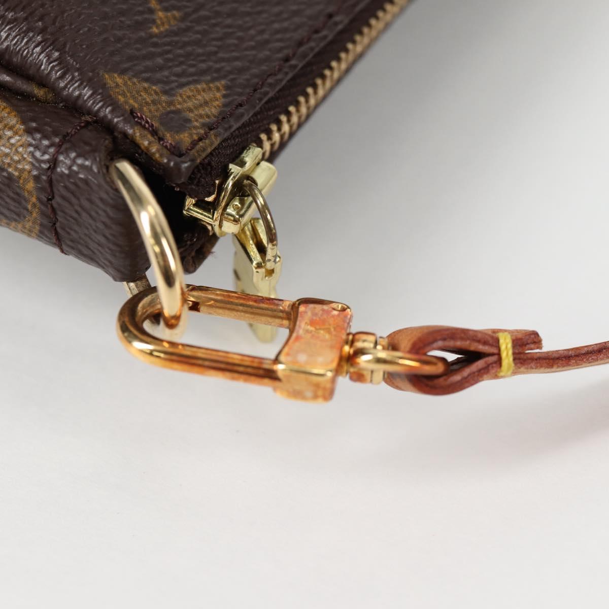 LOUIS VUITTON Monogram Pochette Accessoires Pouch M51980 LV Auth am9083V