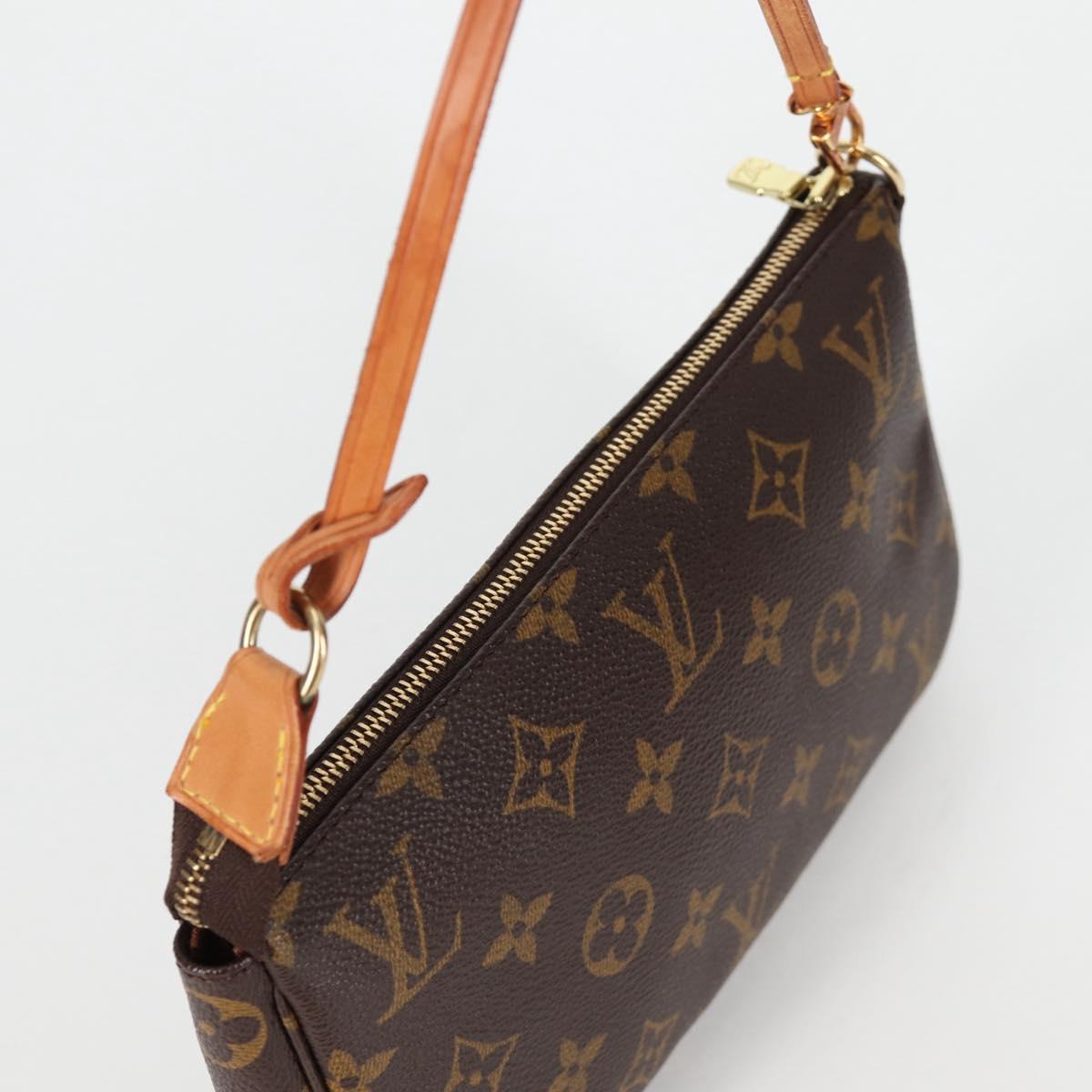 LOUIS VUITTON Monogram Pochette Accessoires Pouch M51980 LV Auth am9083V