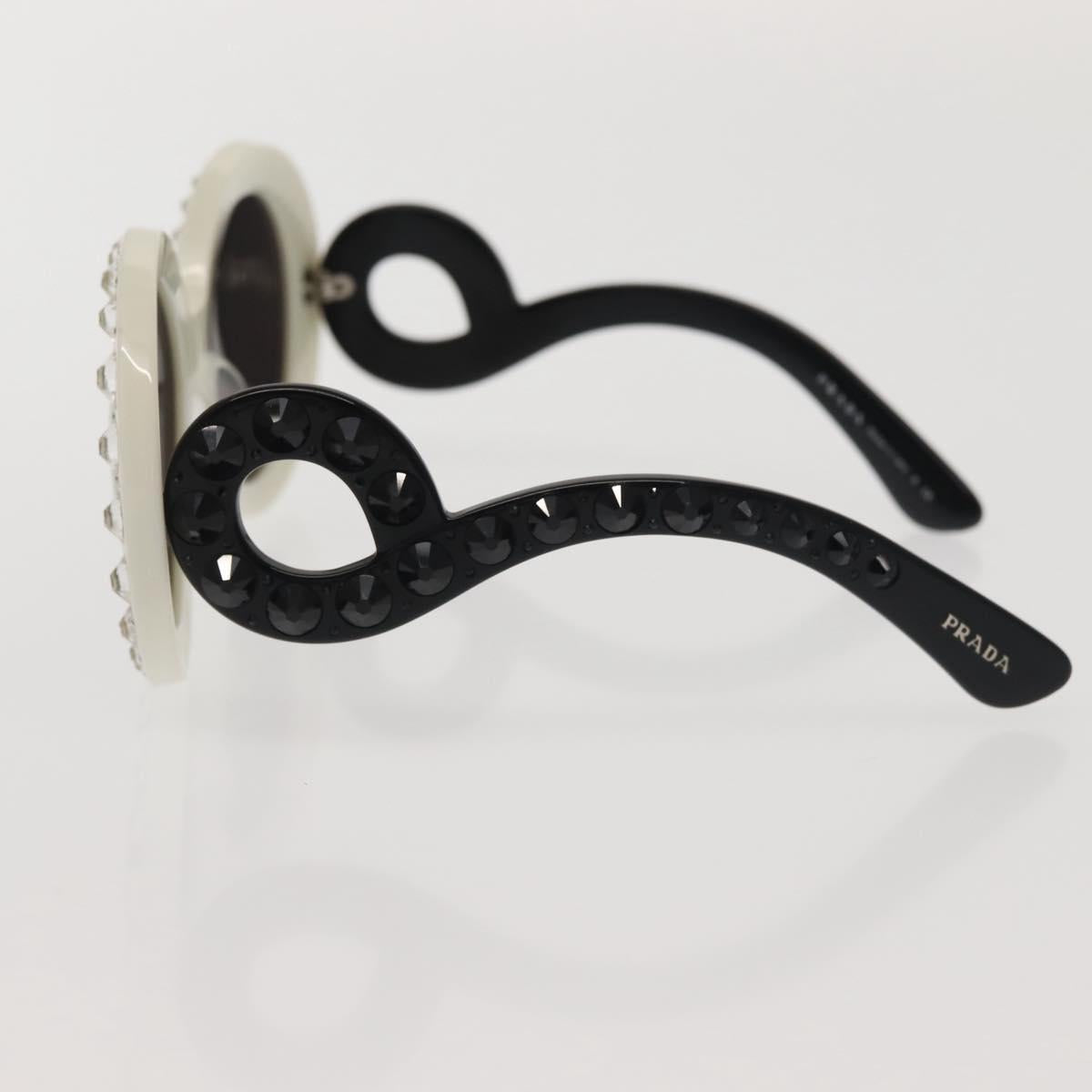 PRADA Sunglasses plastic White Auth am9092