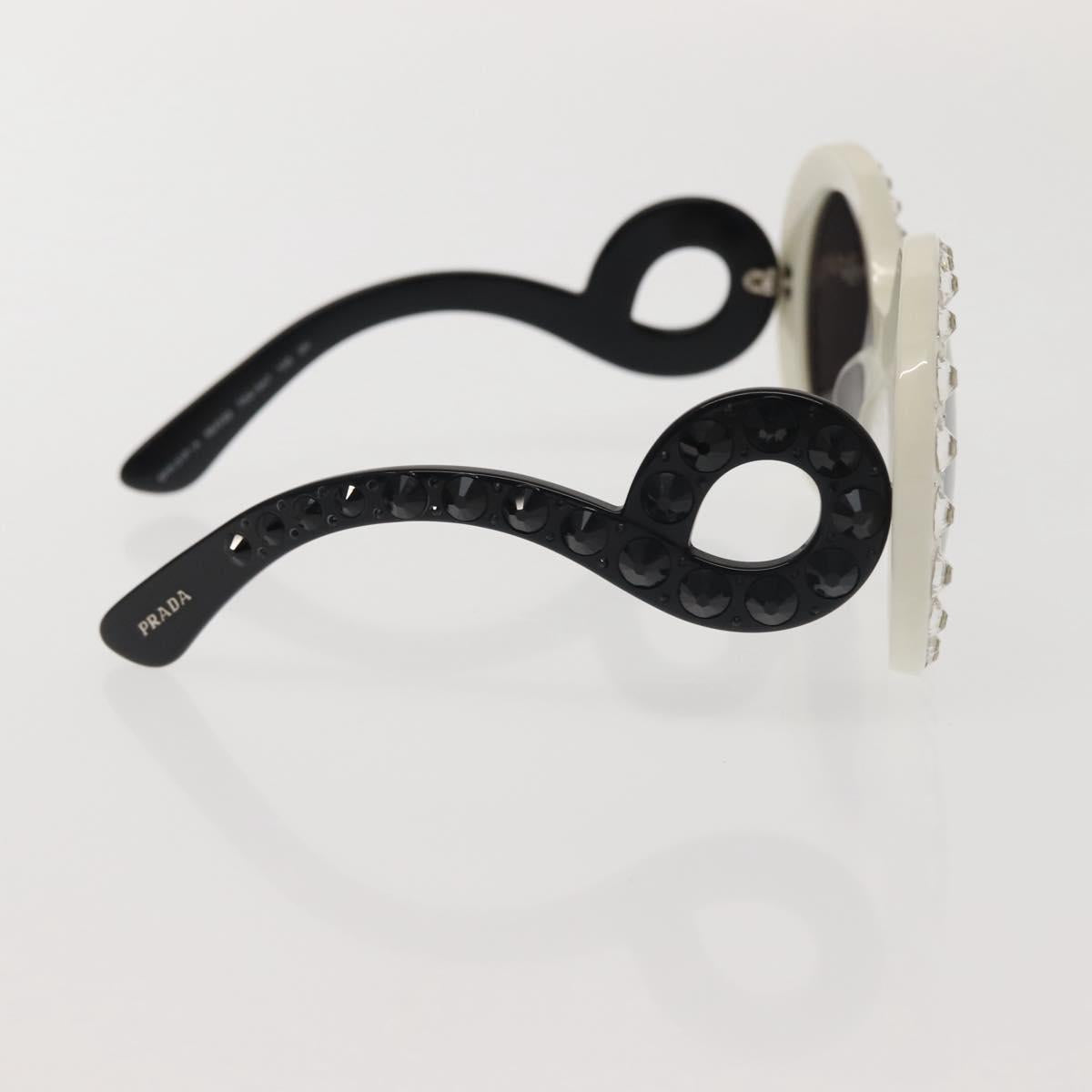 PRADA Sunglasses plastic White Auth am9092