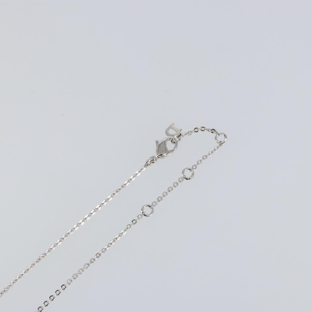 Christian Dior Necklace metal Silver Auth am9097