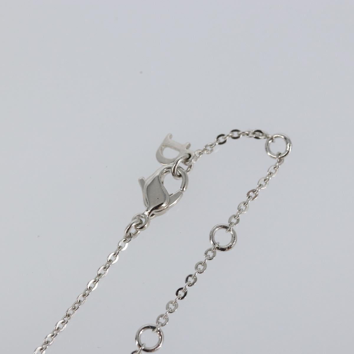 Christian Dior Necklace metal Silver Auth am9097