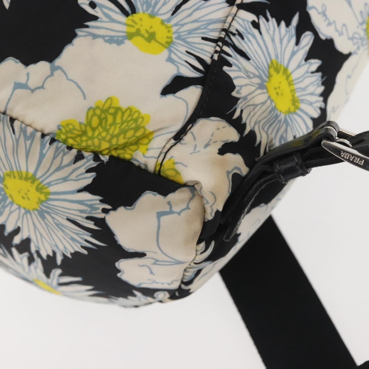 PRADA Backpack Nylon Black Silver Auth am9106