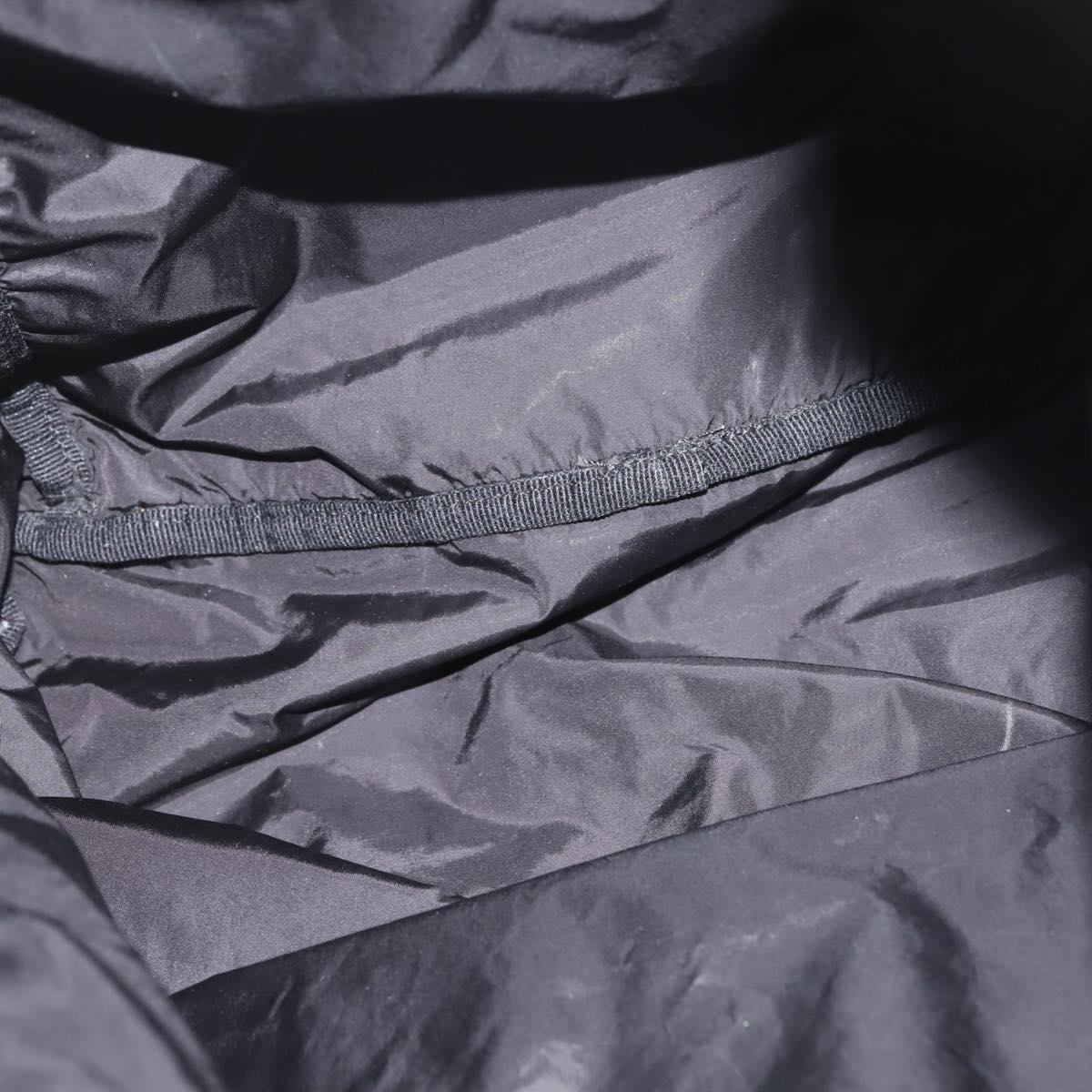 PRADA Backpack Nylon Black Silver Auth am9106