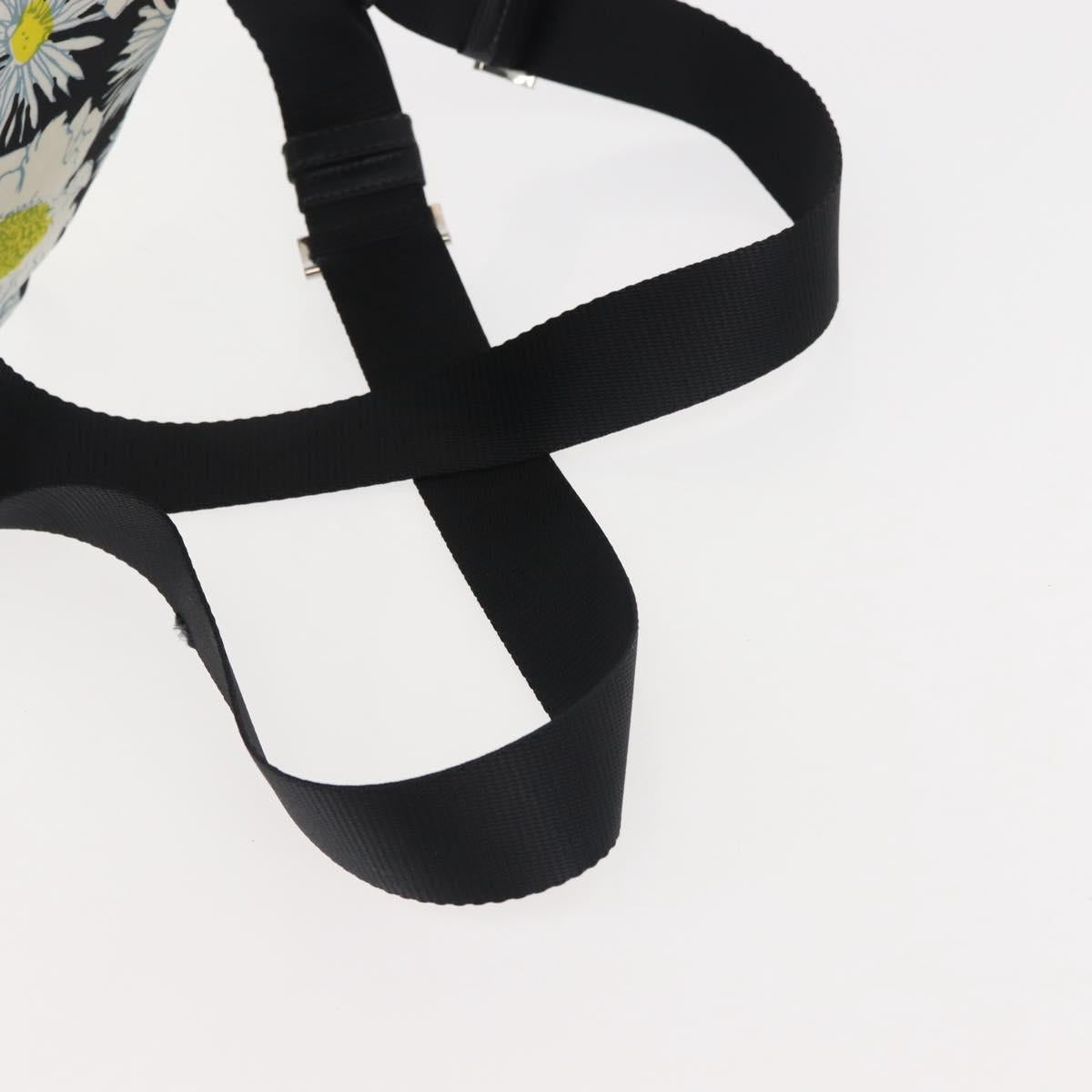 PRADA Backpack Nylon Black Silver Auth am9106