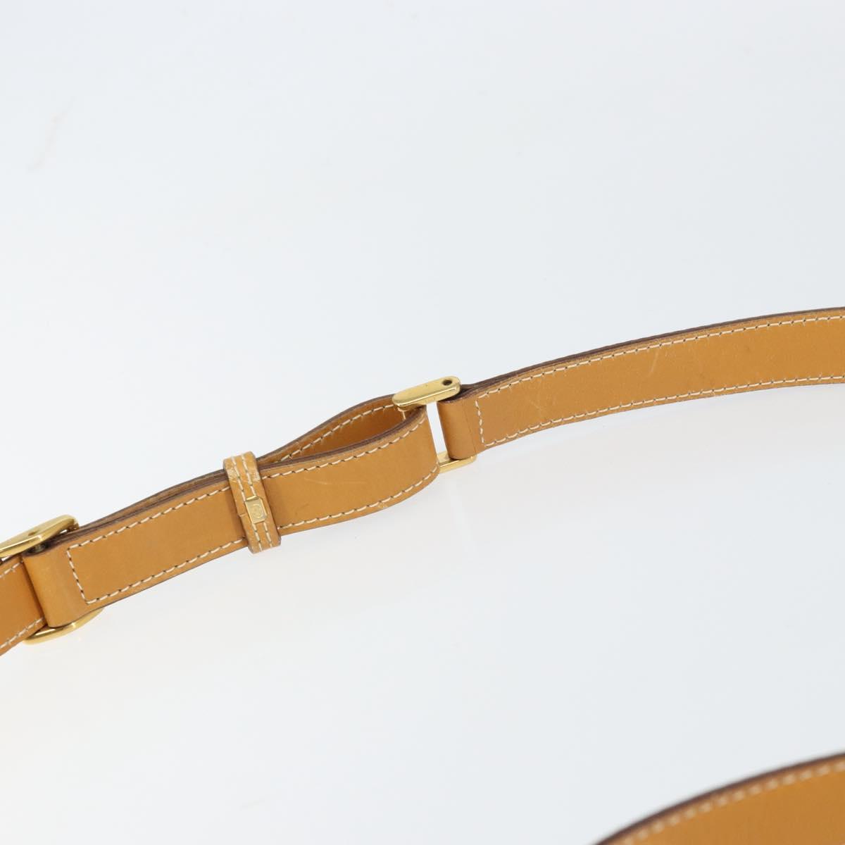 GUCCI Shoulder Bag Leather Beige Gold 001 14 0712 Auth am9113
