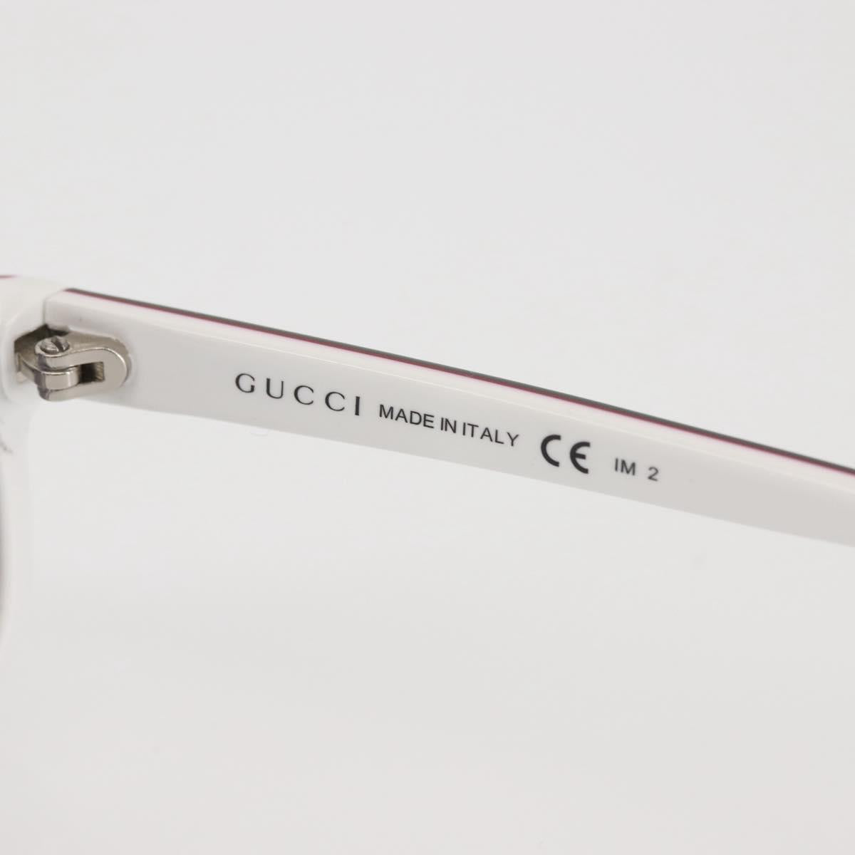 GUCCI Sunglasses plastic White Auth am9119