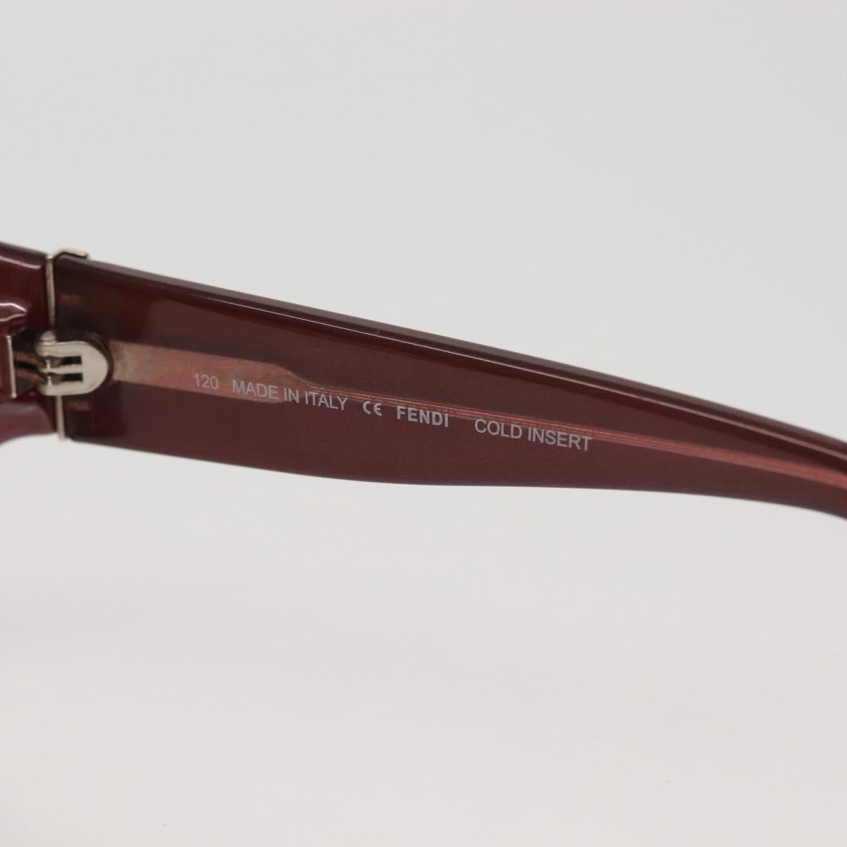 FENDI Sunglasses plastic Red Auth am9121