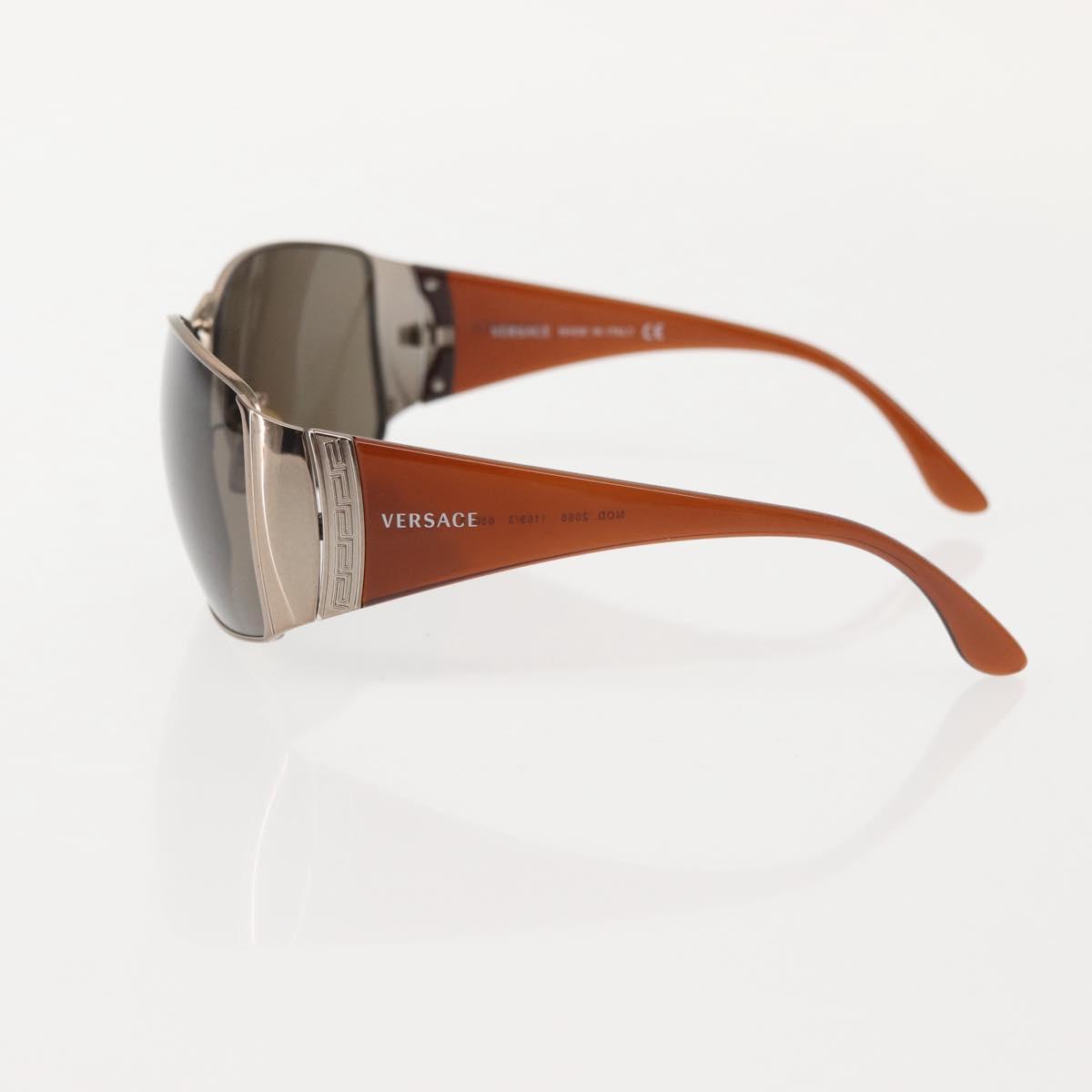 VERSACE Sunglasses plastic Brown Auth am9123