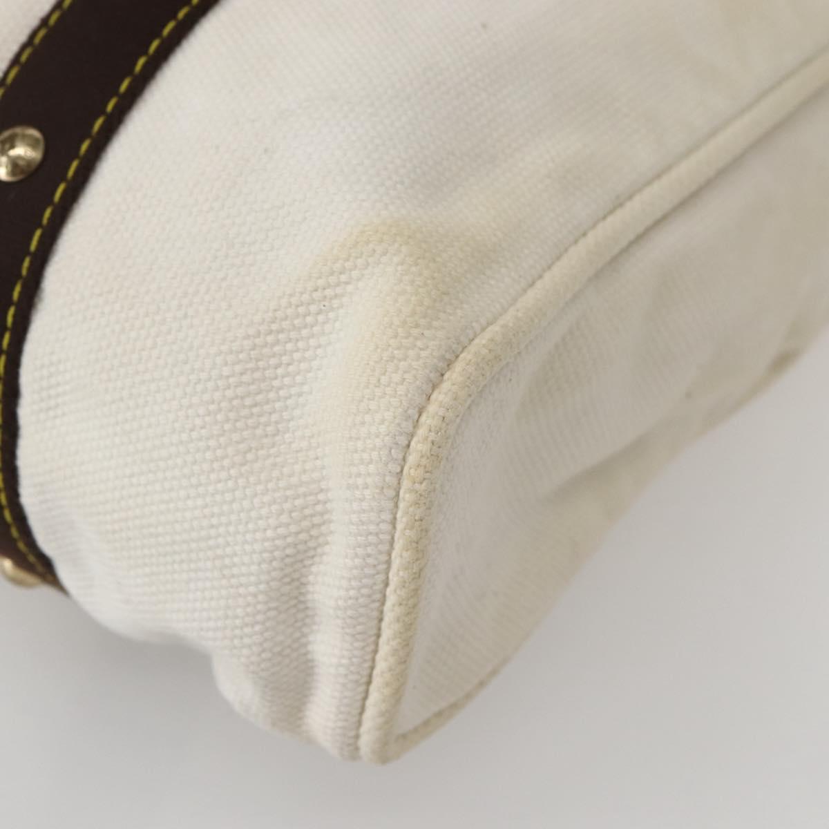 LOUIS VUITTON Antigua Cabas GM Tote Bag Ecru M40033 LV Auth am9129