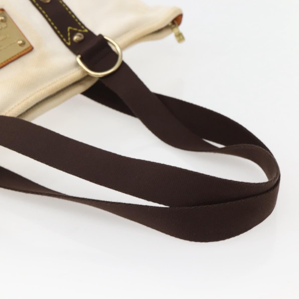 LOUIS VUITTON Antigua Cabas GM Tote Bag Ecru M40033 LV Auth am9129