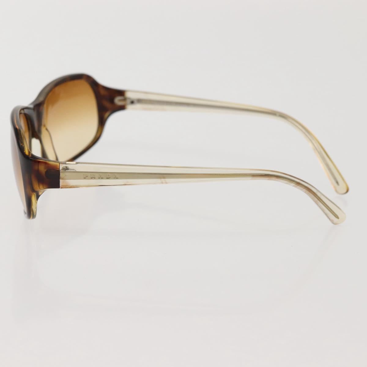 PRADA Sunglasses plastic Brown Auth am9131