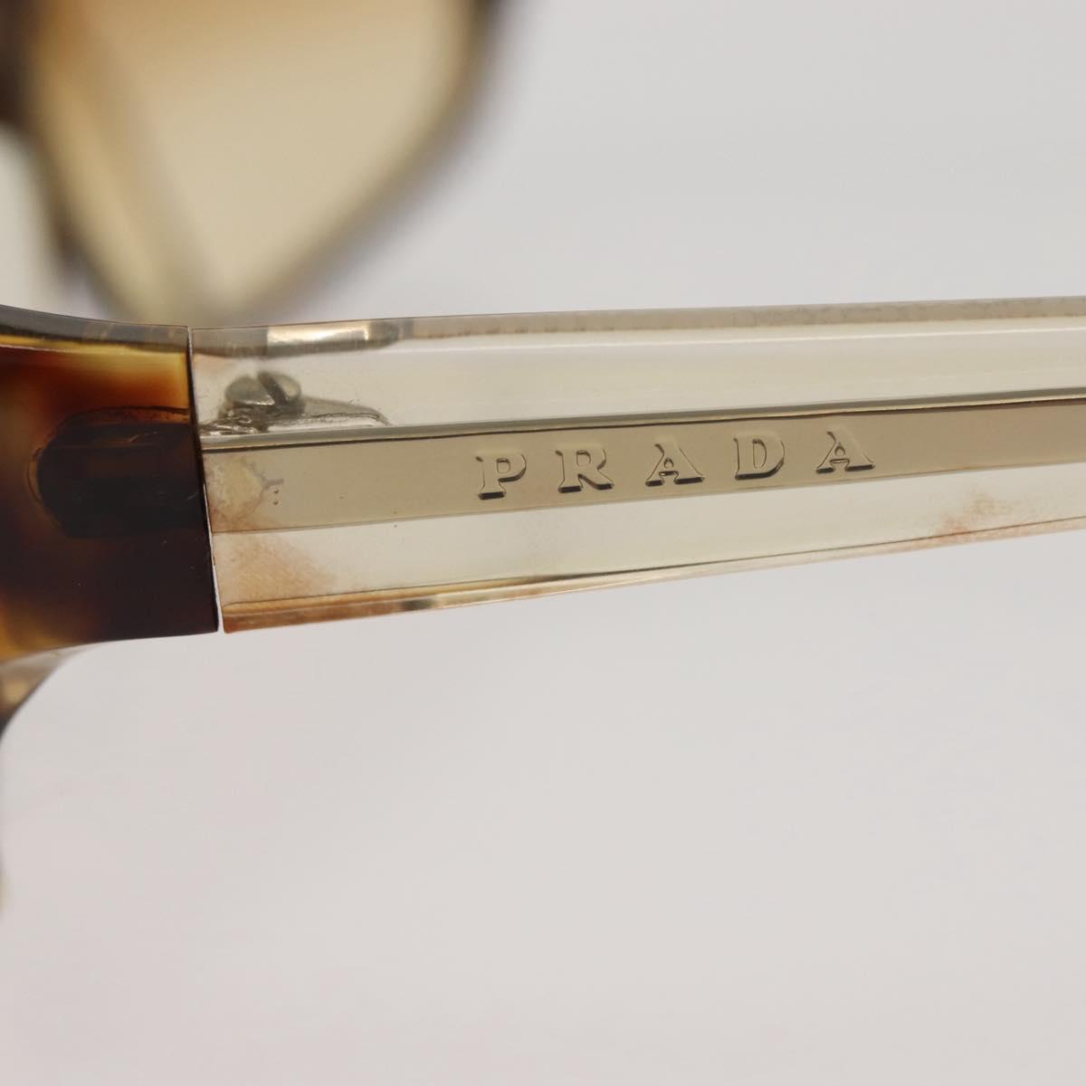 PRADA Sunglasses plastic Brown Auth am9131