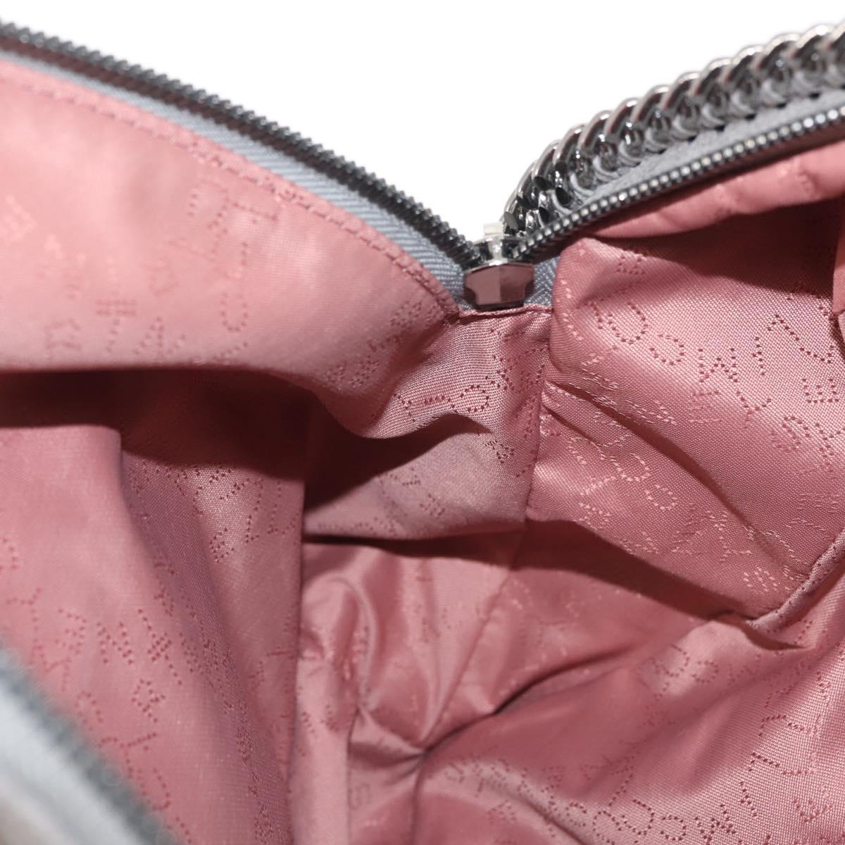 Stella MacCartney Falabella Chain Backpack Suede Gray Silver 410905 Auth am9133