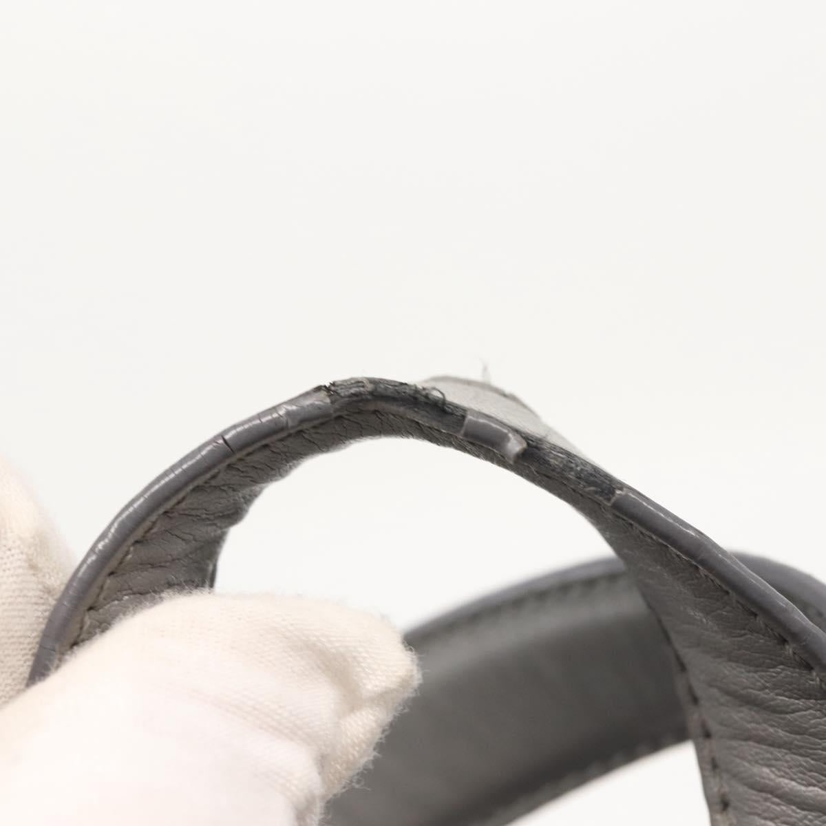 Stella MacCartney Falabella Chain Backpack Suede Gray Silver 410905 Auth am9135