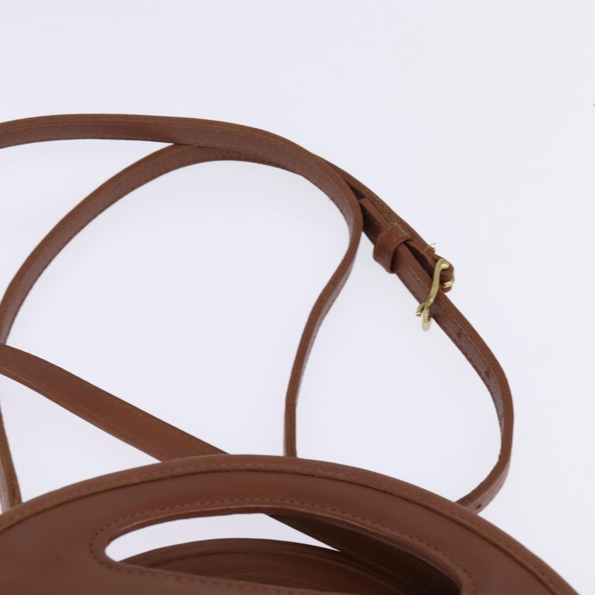 Coach Hand Bag Leather 2way Brown Auth am9143