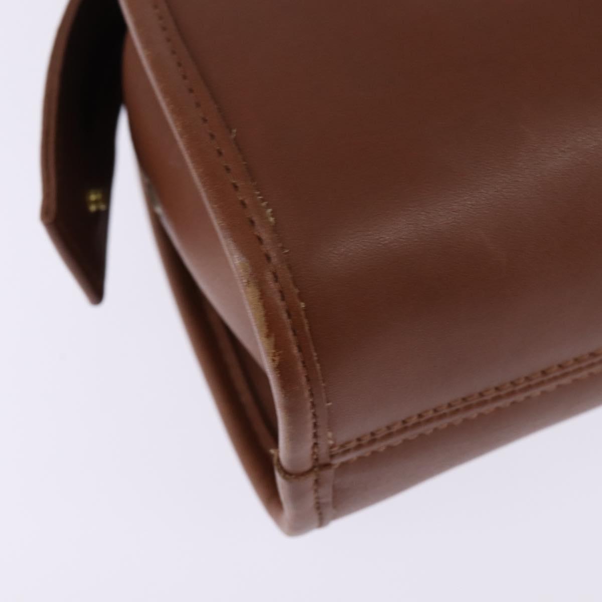 Coach Hand Bag Leather 2way Brown Auth am9143