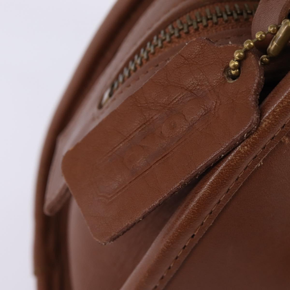 Coach Hand Bag Leather 2way Brown Auth am9143