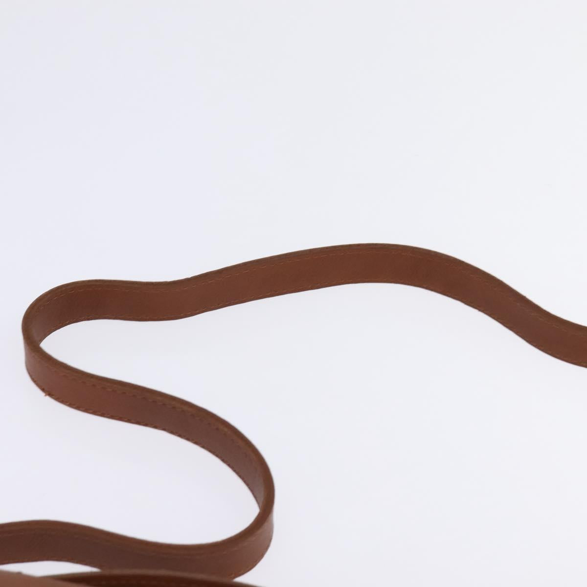 Coach Hand Bag Leather 2way Brown Gold Auth am9144