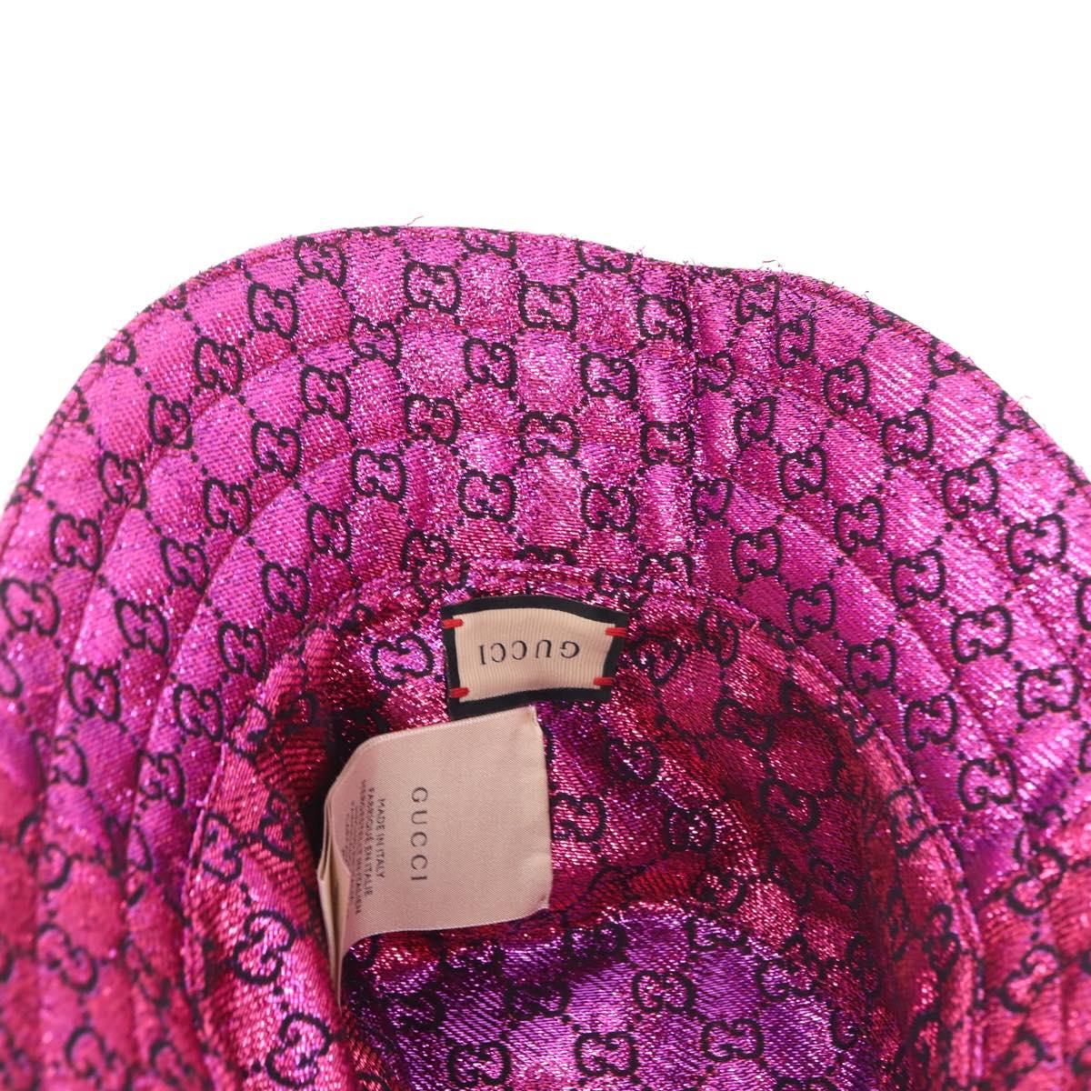 GUCCI Bucket Hat Nylon S Pink 697361 Auth am9146V