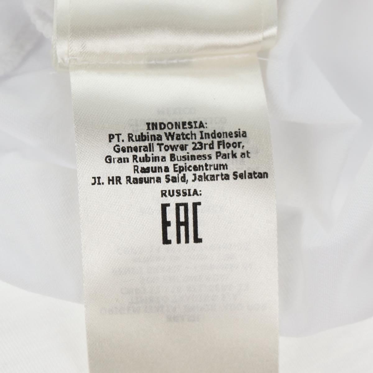 FENDI Short Sleeve Shirt Cotton White Auth am9149M