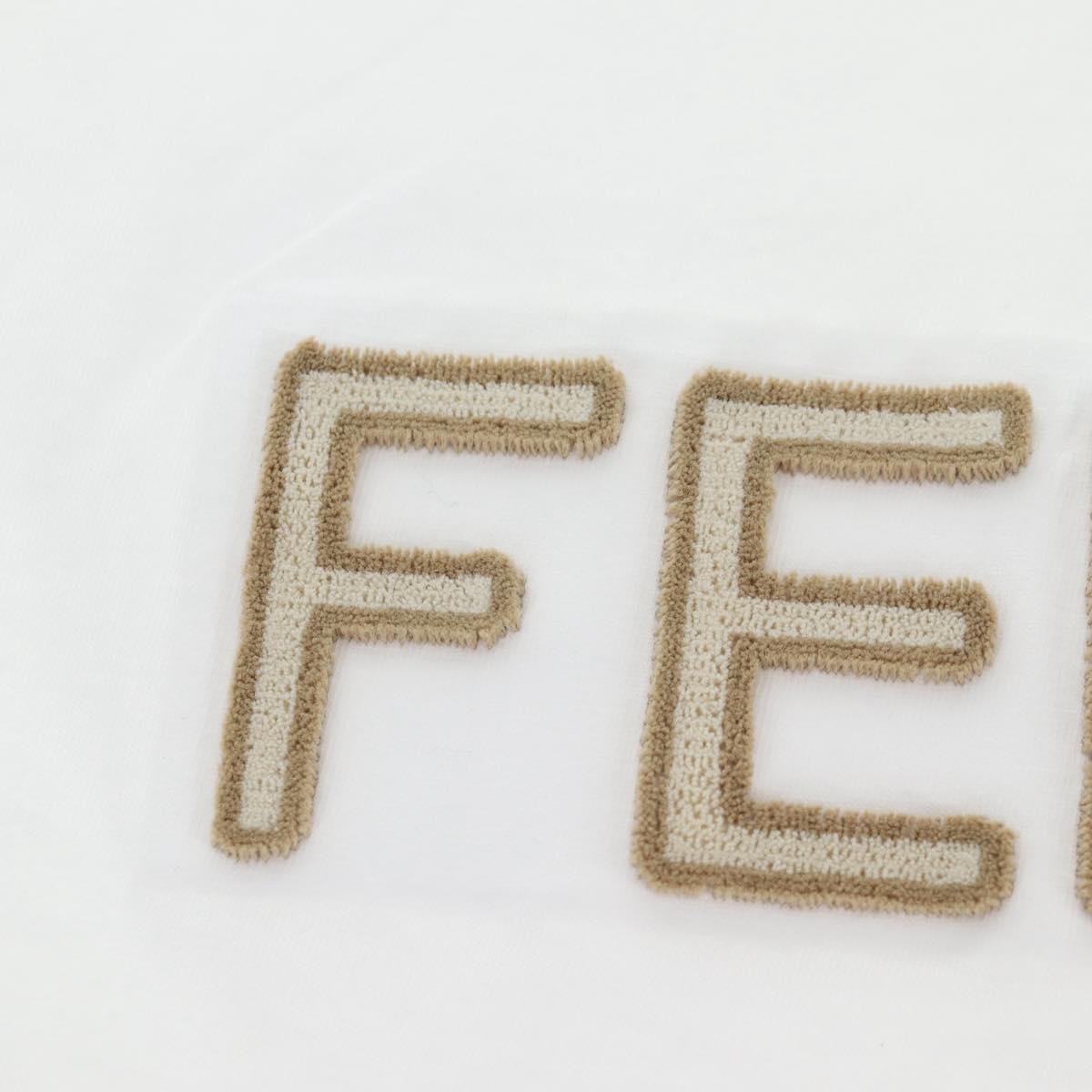 FENDI Short Sleeve Shirt Cotton White Auth am9149M