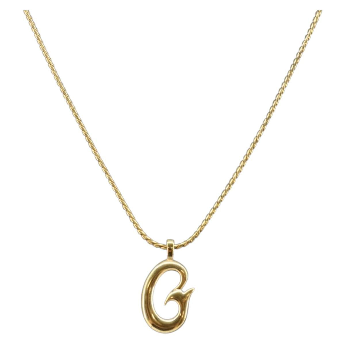 GIVENCHY Necklace metal Gold Tone Auth am9151