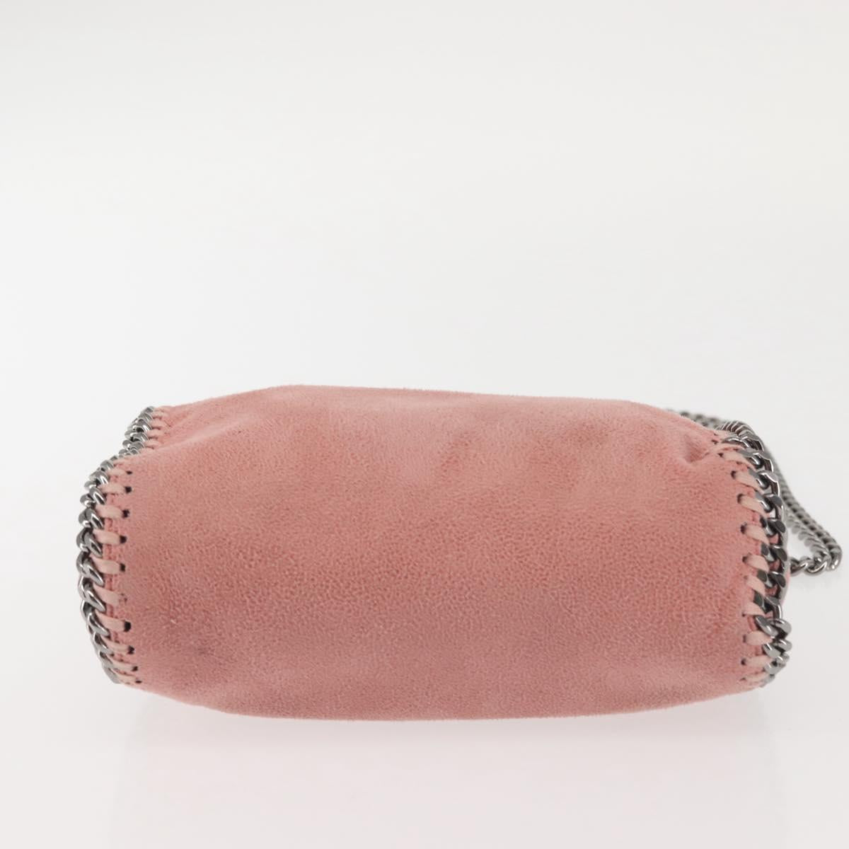 Stella MacCartney Chain Farabella Mini Bag Suede 2way Pink 391698 Auth am9156