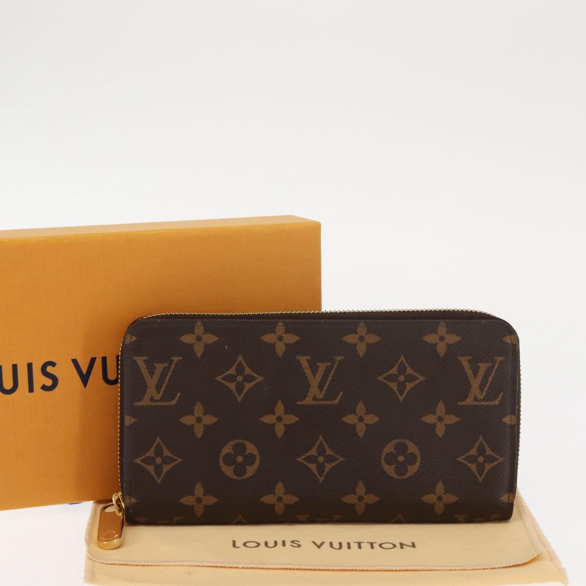 LOUIS VUITTON Monogram Zippy Wallet Long Wallet M42616 LV Auth am9162