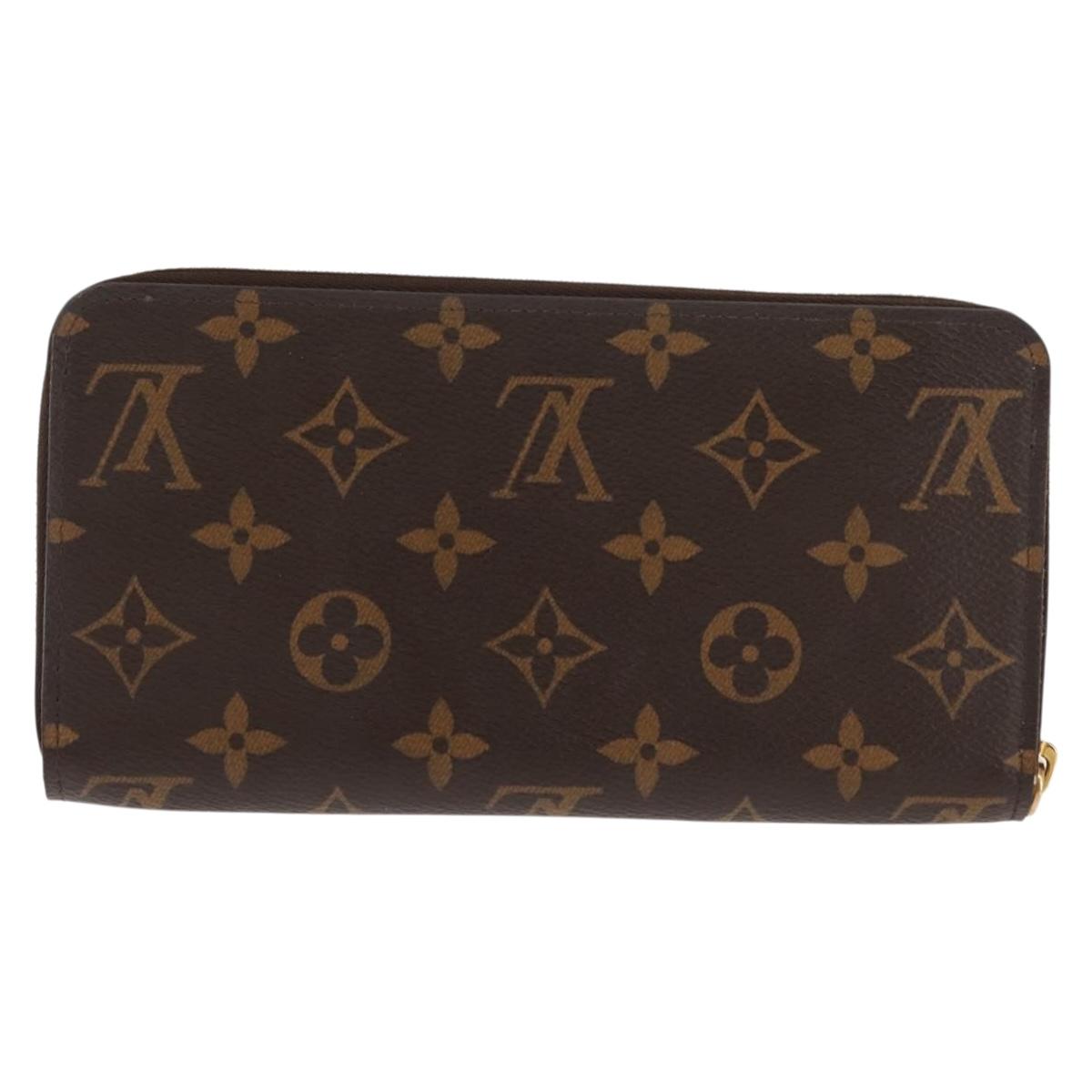 LOUIS VUITTON Monogram Zippy Wallet Long Wallet M42616 LV Auth am9162