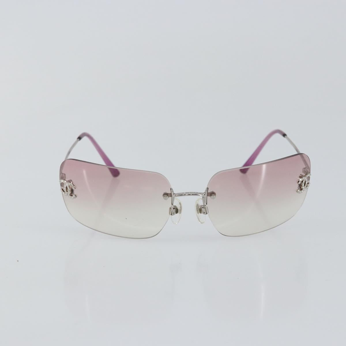 CHANEL Sunglasses plastic Pink CC Auth am9168V
