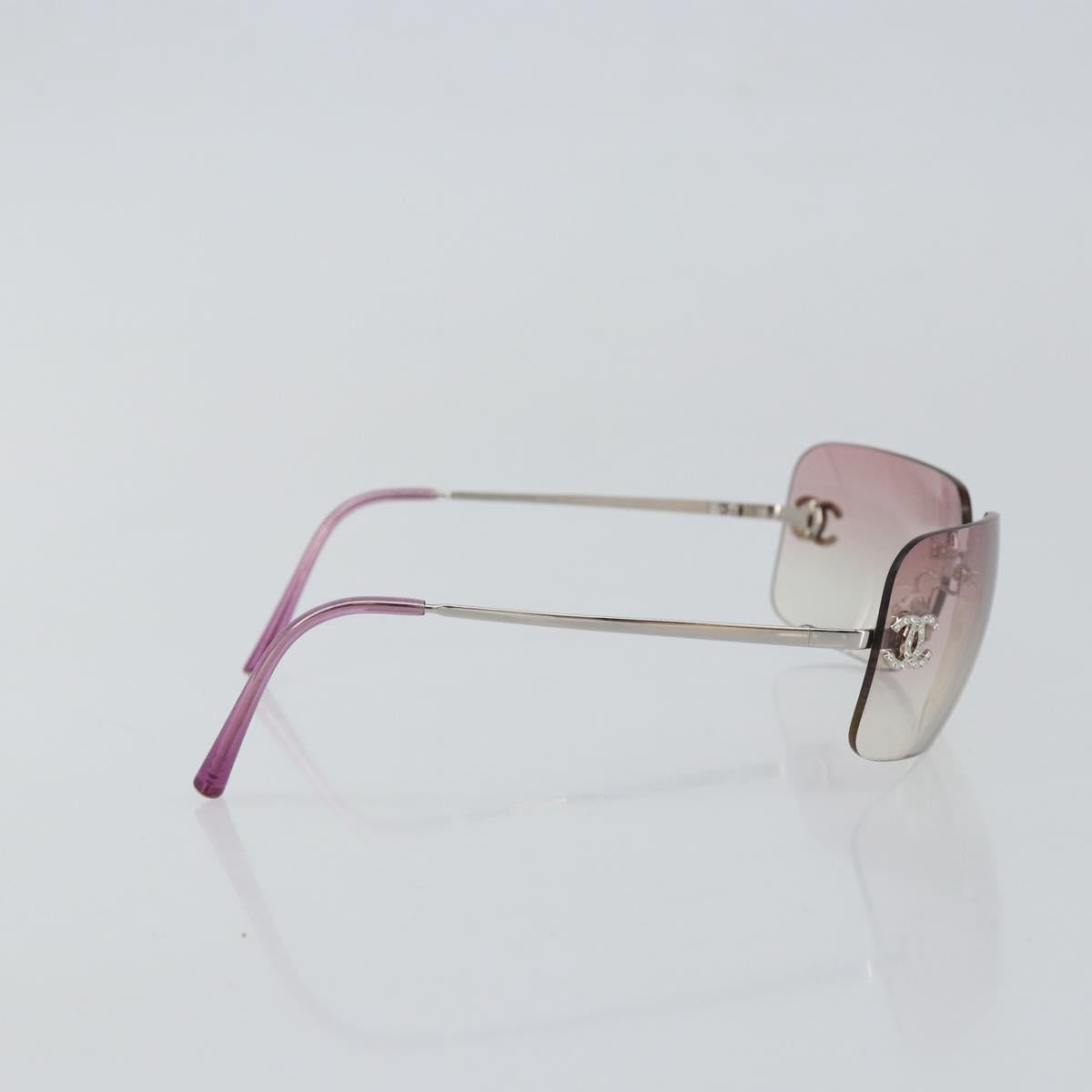 CHANEL Sunglasses plastic Pink CC Auth am9168V