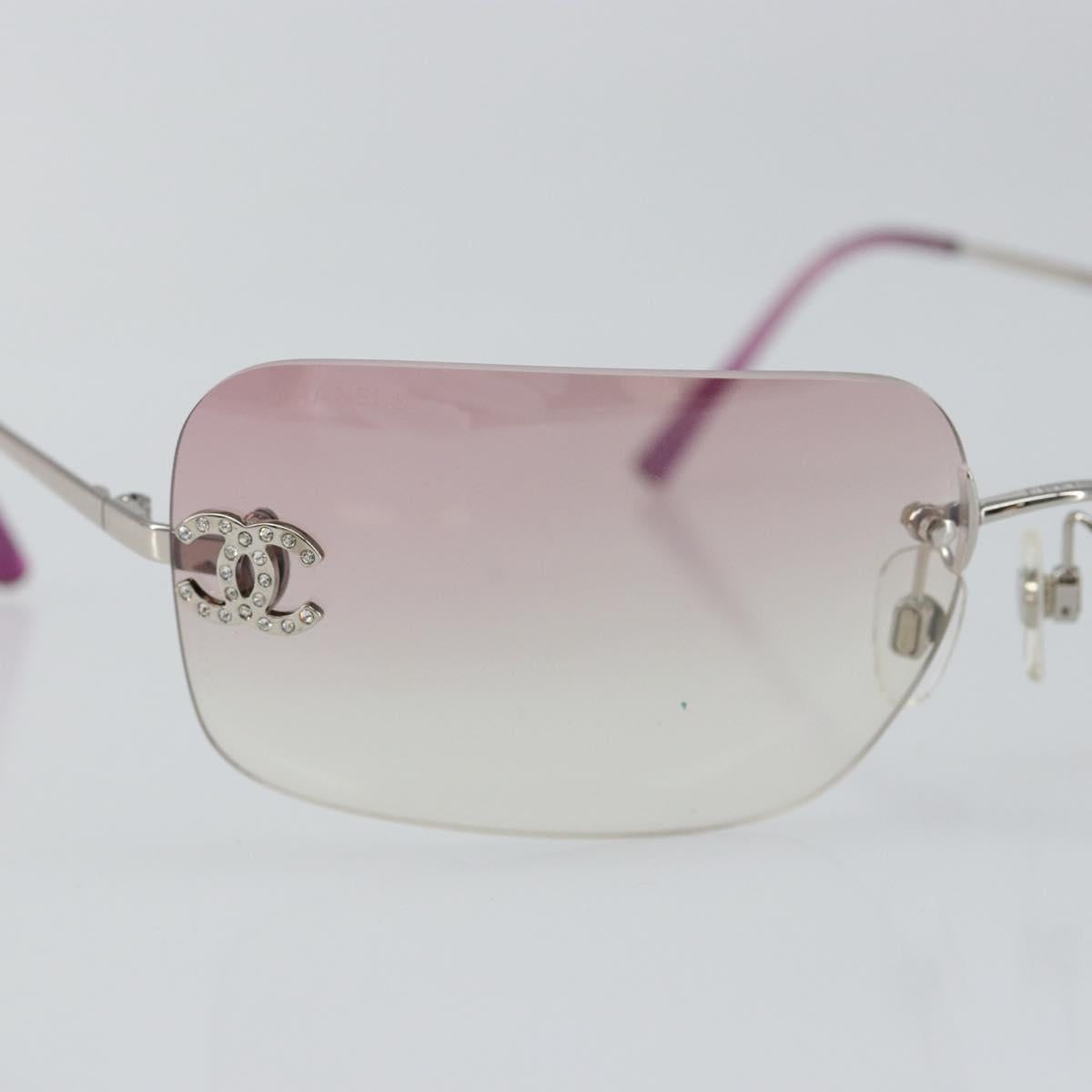CHANEL Sunglasses plastic Pink CC Auth am9168V