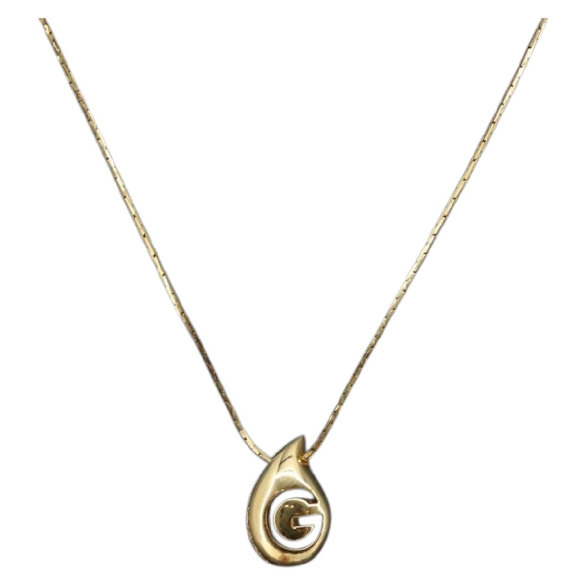 GIVENCHY Necklace metal Gold Auth am9172