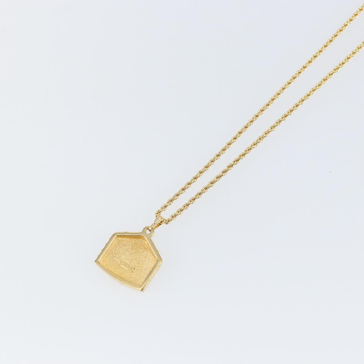 Christian Dior Necklace metal Gold Auth am9174