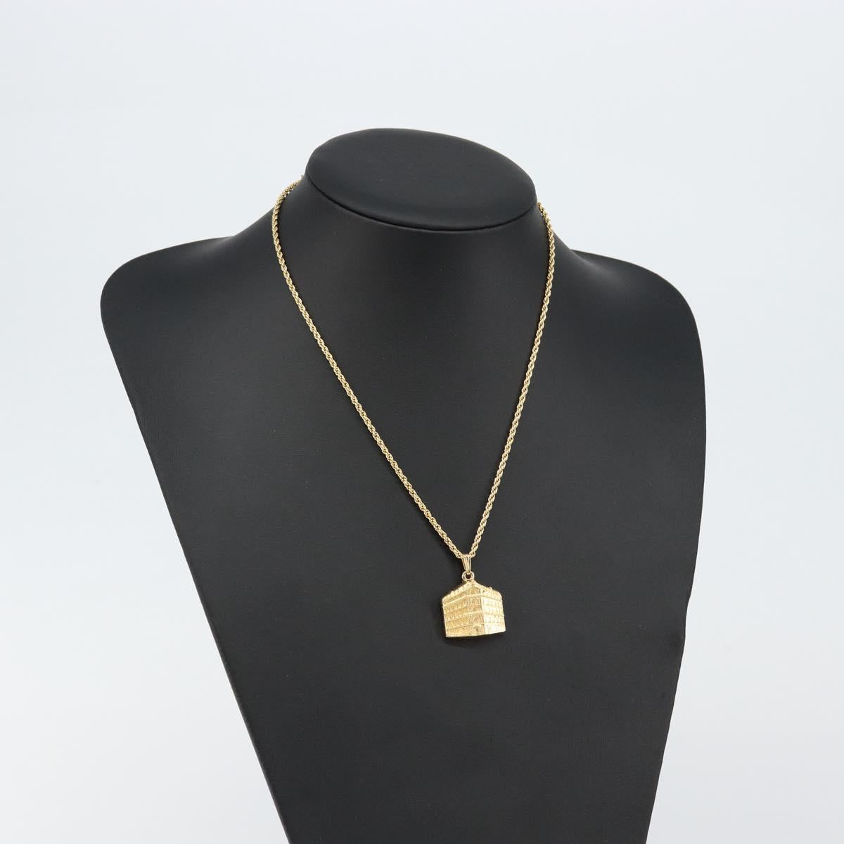Christian Dior Necklace metal Gold Auth am9174
