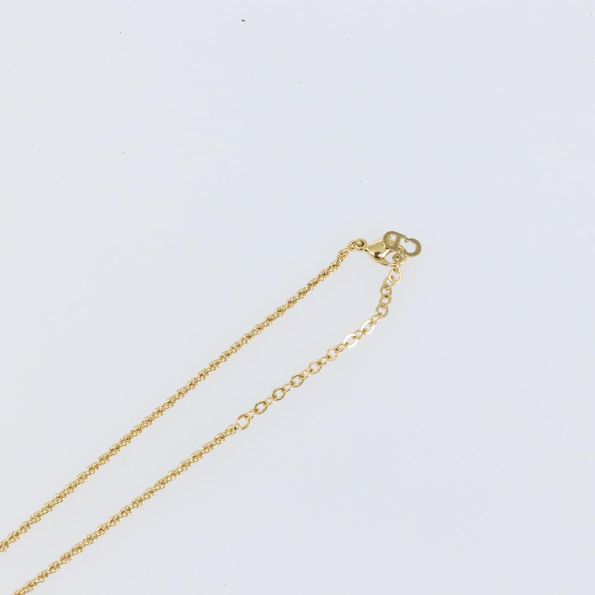 Christian Dior Necklace metal Gold Auth am9174