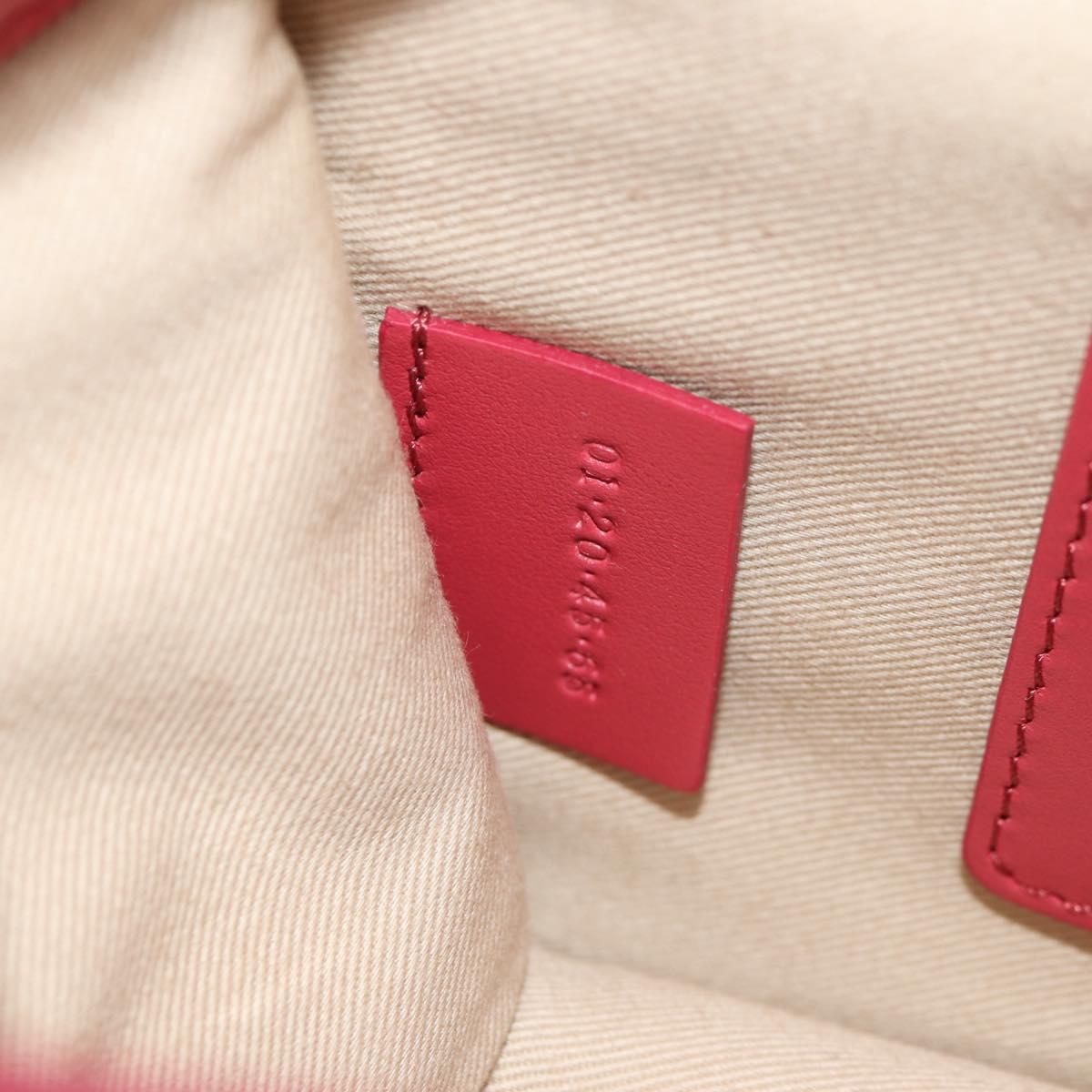 Chloe Chain Shoulder Bag Leather Pink Gold 01 20 45 65 Auth am9184V
