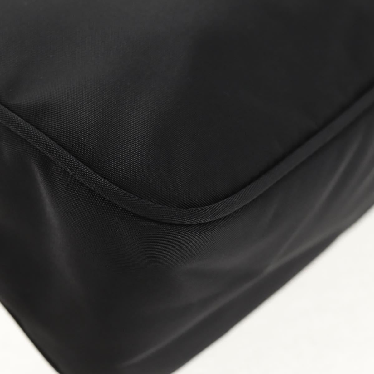 PRADA Hand Bag Nylon Black Silver Auth am9186V