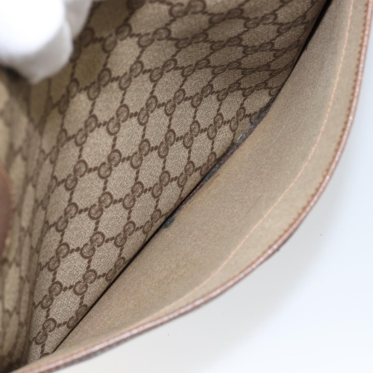 GUCCI GG Supreme Web Sherry Line Tote Bag PVC Beige Red 89 02 997 Auth am9191