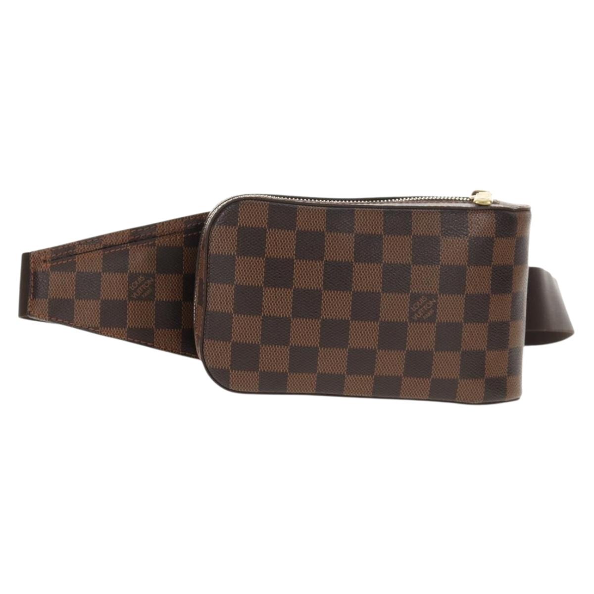 LOUIS VUITTON Damier Ebene Geronimos Shoulder Bag N51994 LV Auth am9198V