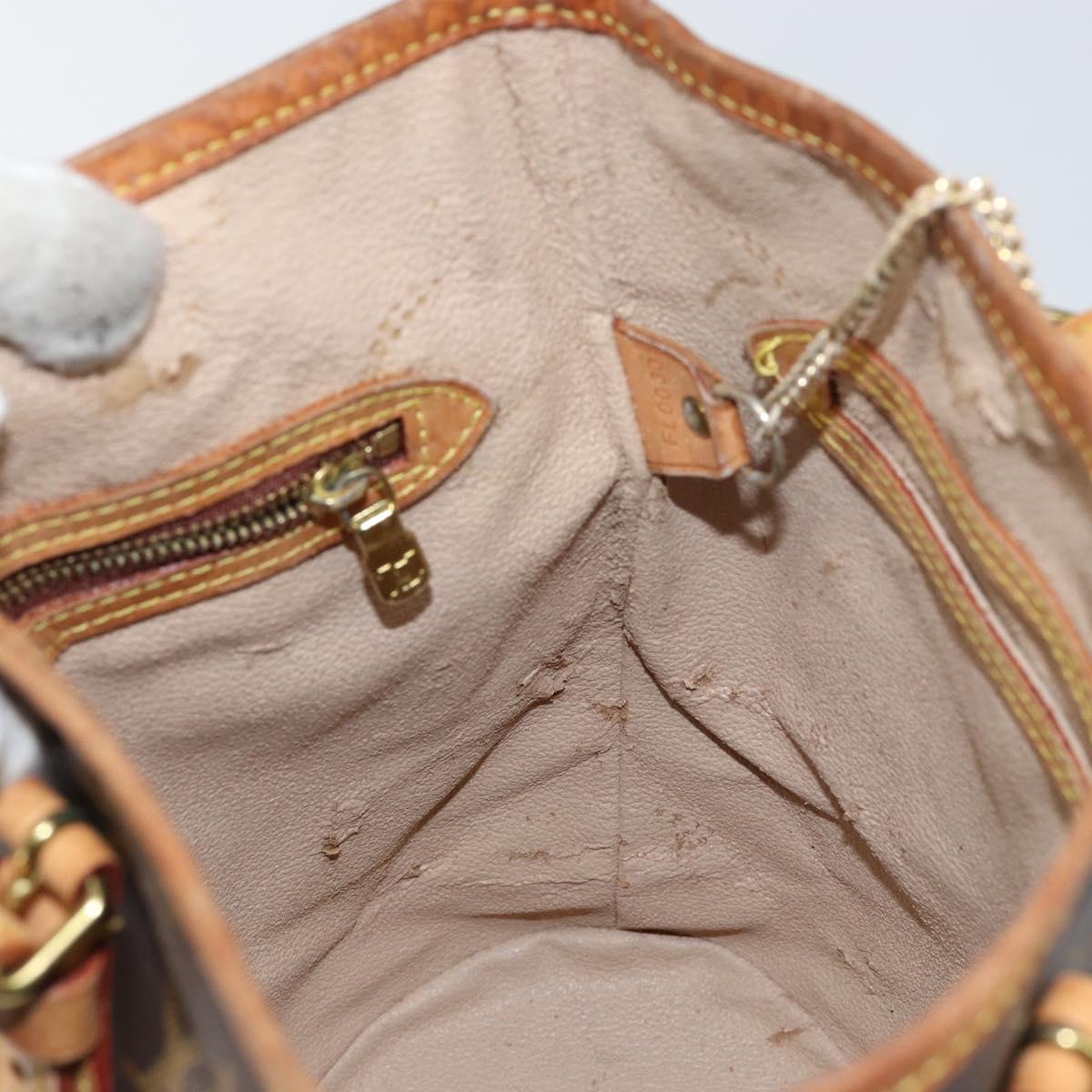 LOUIS VUITTON Monogram Bucket PM Shoulder Bag M42238 LV Auth am9204
