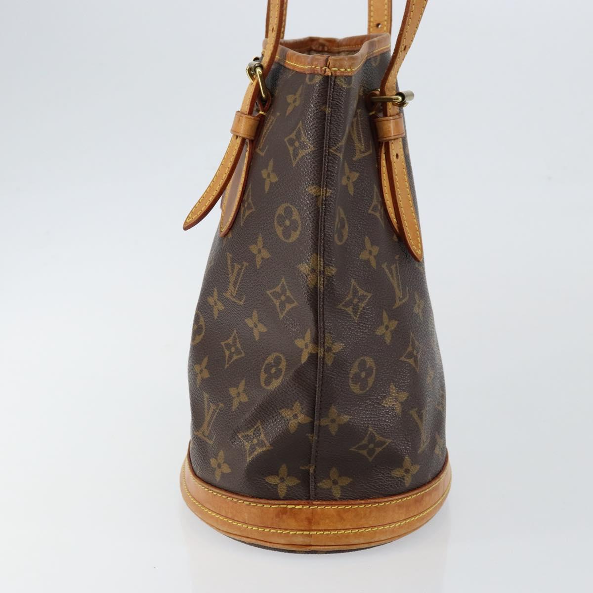 LOUIS VUITTON Monogram Bucket PM Shoulder Bag M42238 LV Auth am9204