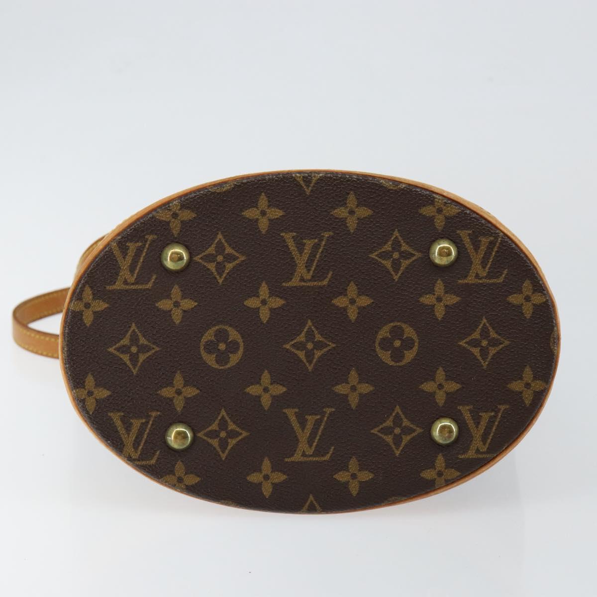 LOUIS VUITTON Monogram Bucket PM Shoulder Bag M42238 LV Auth am9204