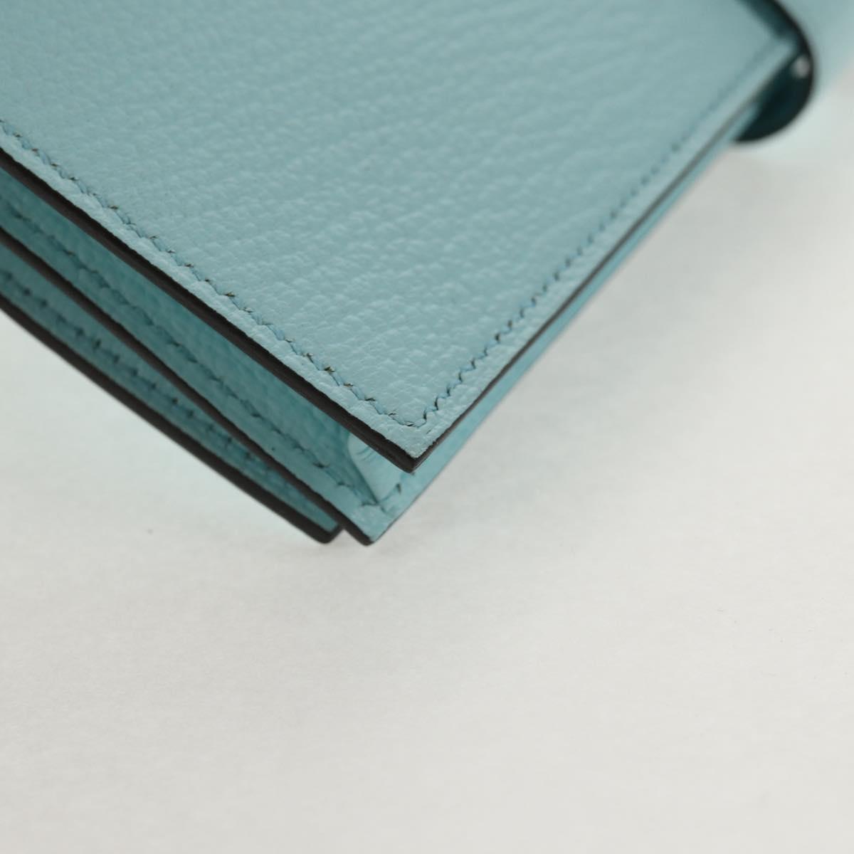 HERMES Bane Souffle Wallet Shave Light Blue Auth am9208SM