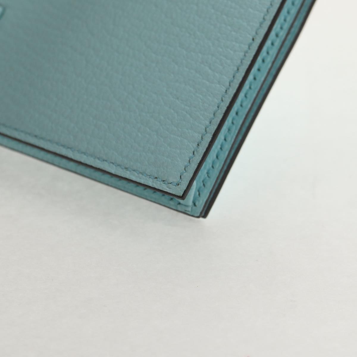 HERMES Bane Souffle Wallet Shave Light Blue Auth am9208SM