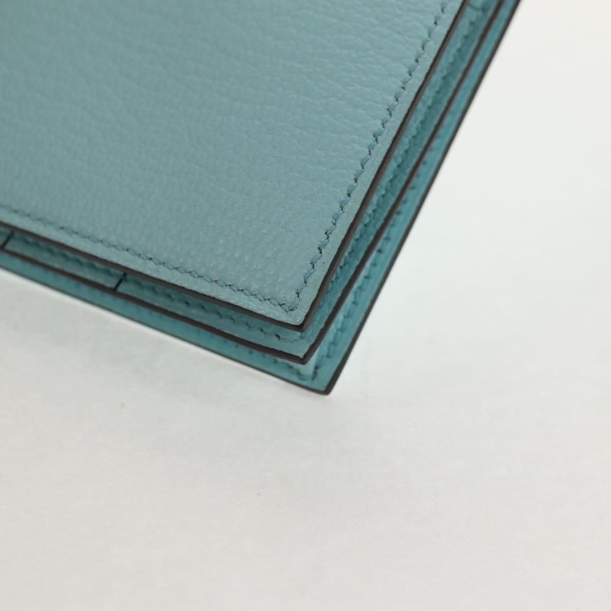 HERMES Bane Souffle Wallet Shave Light Blue Auth am9208SM