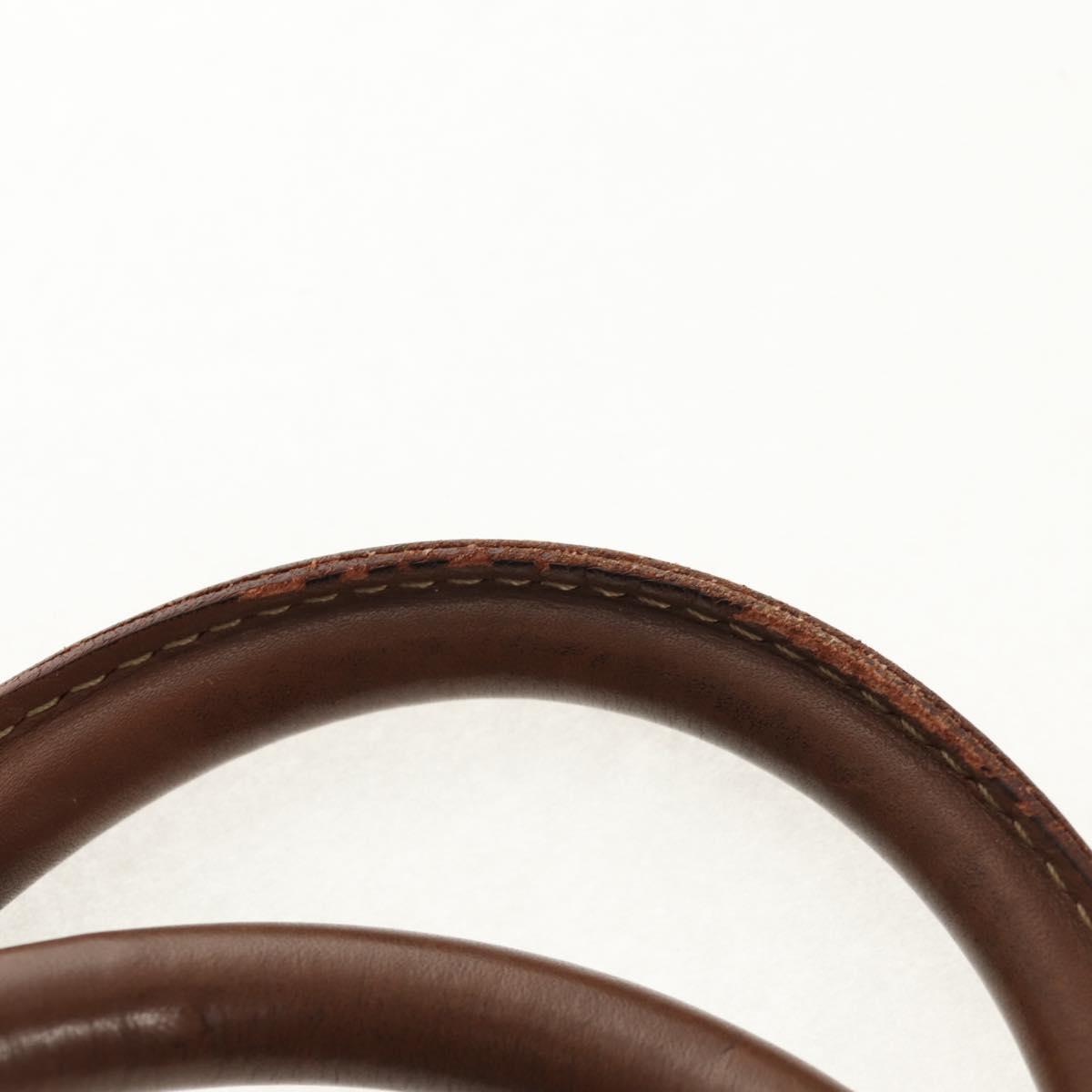 Christian Dior Honeycomb Canvas Boston Bag PVC Black Gold Auth am9211