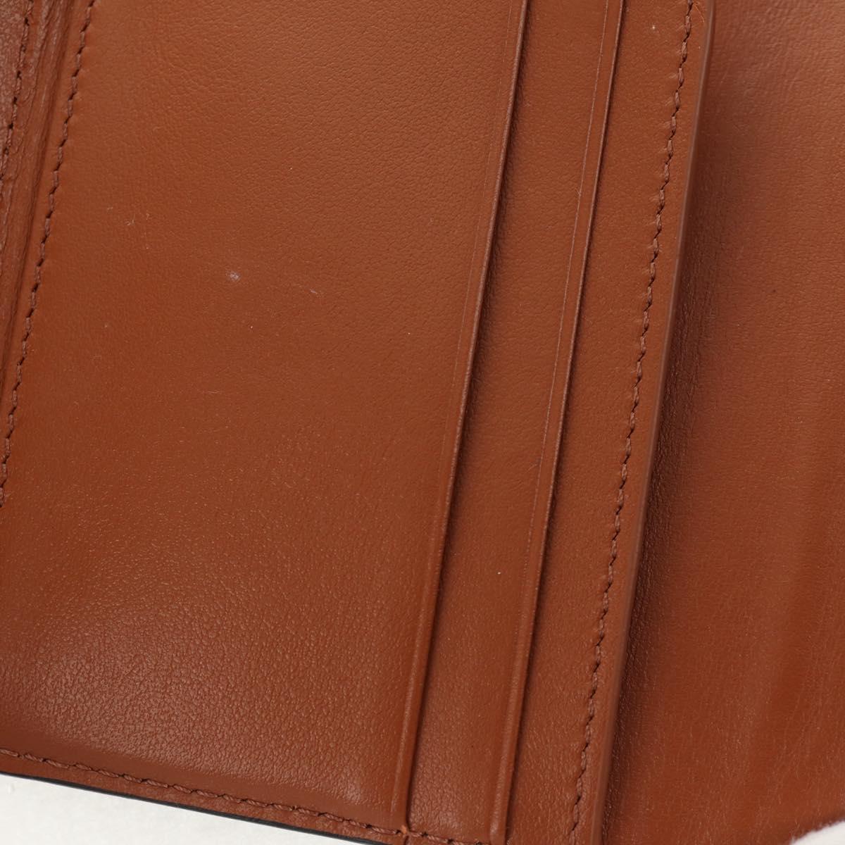 CELINE Triomphe Compact Wallet PVC Black Auth am9212M