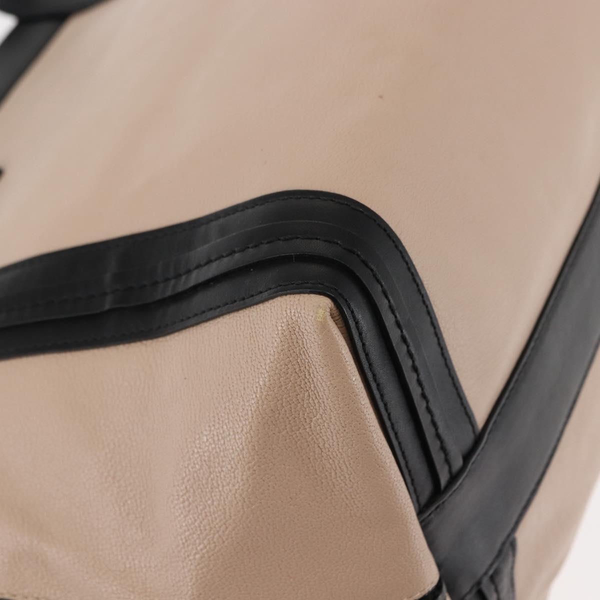 Chloe Alison Tote Bag Leather Pink Black Auth am9218